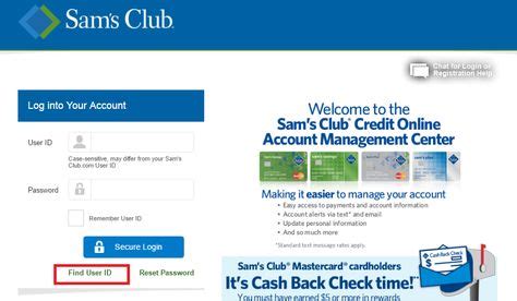 Sam's Club Credit Online Account Management. . Sams club pay bill
